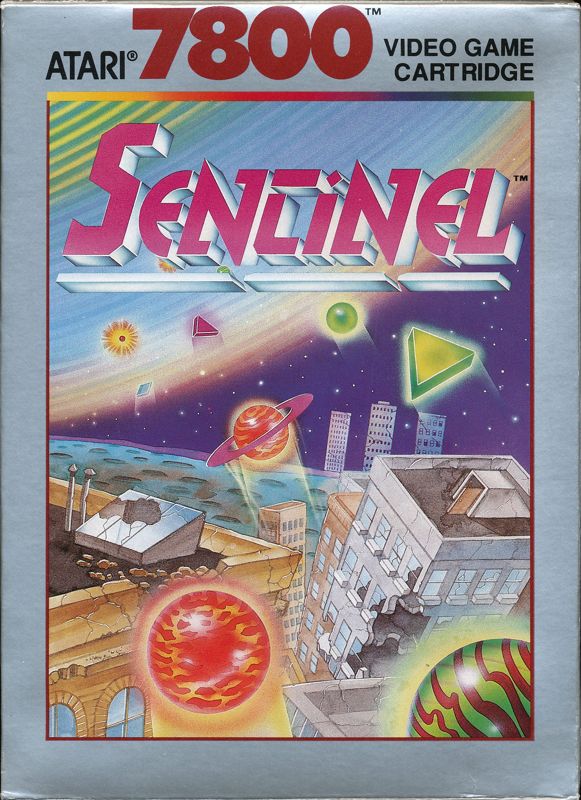Sentinel box art for Atari 7800