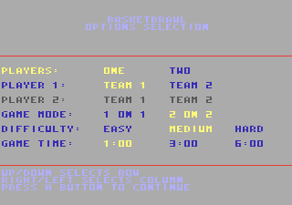 Basketbrawl screenshot 5 for Atari 7800
