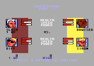 Basketbrawl screenshot 7 for Atari 7800