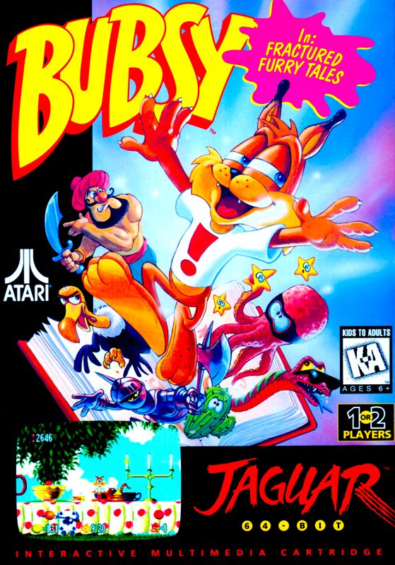 Bubsy box art for Jaguar