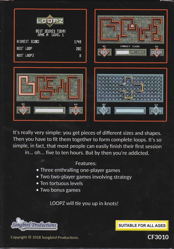 Loopz box art for Jaguar