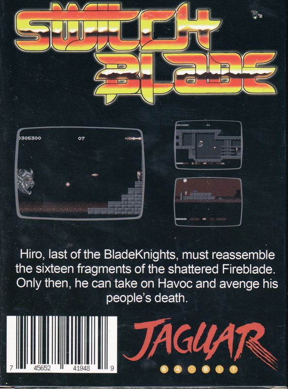 SwitchBlade box art for Jaguar