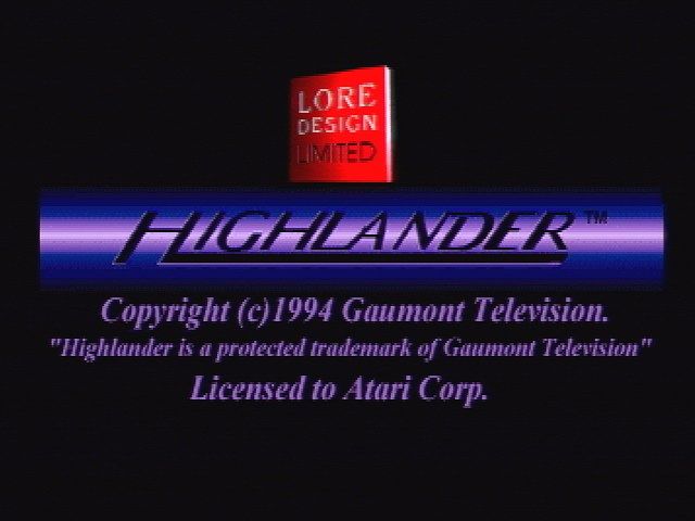 Highlander screenshot 2 for Jaguar CD
