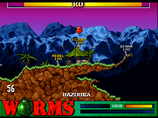 Worms screenshot 7 for Jaguar