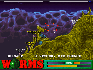Worms screenshot 8 for Jaguar