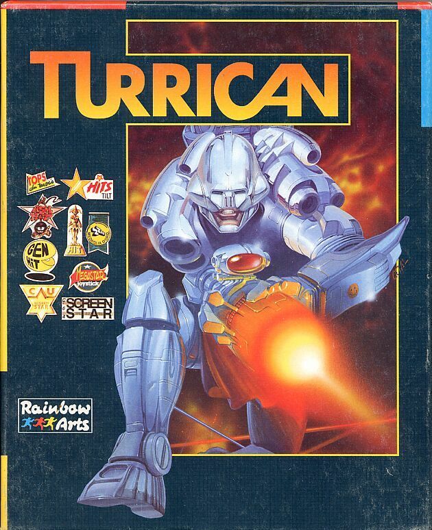 Turrican box art for Atari ST