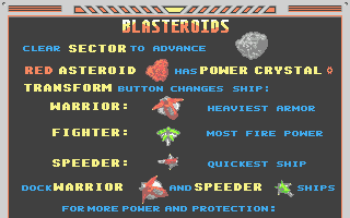 Blasteroids screenshot 4 for Atari ST