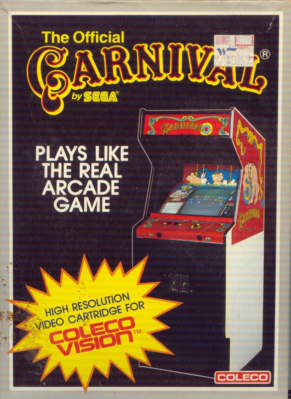 Carnival box art for Colecovision