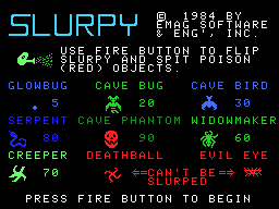 Slurpy box art for Colecovision
