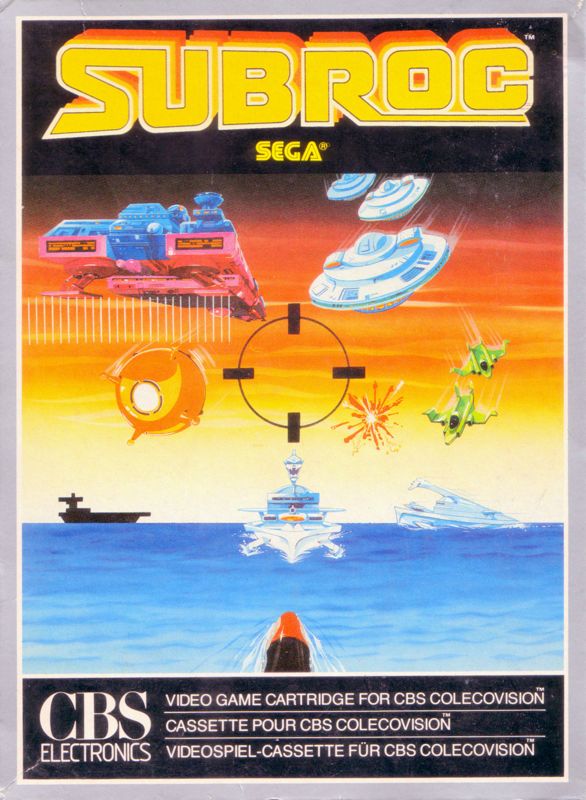 Subroc box art for Colecovision