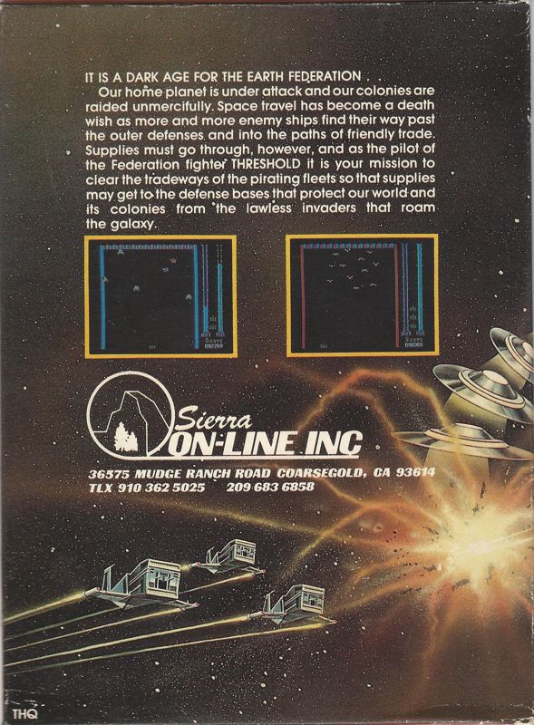 Threshold box art for Colecovision
