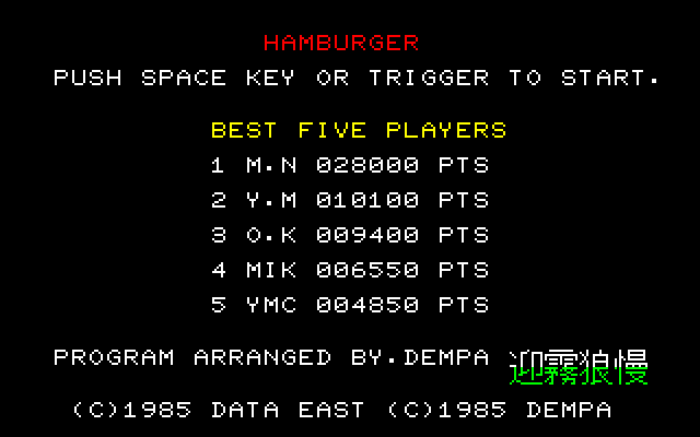 Burgertime screenshot 4 for Colecovision