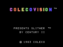 Slither screenshot 3 for Colecovision