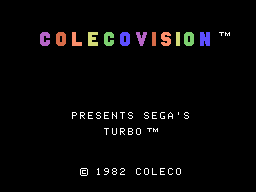 Turbo screenshot 3 for Colecovision