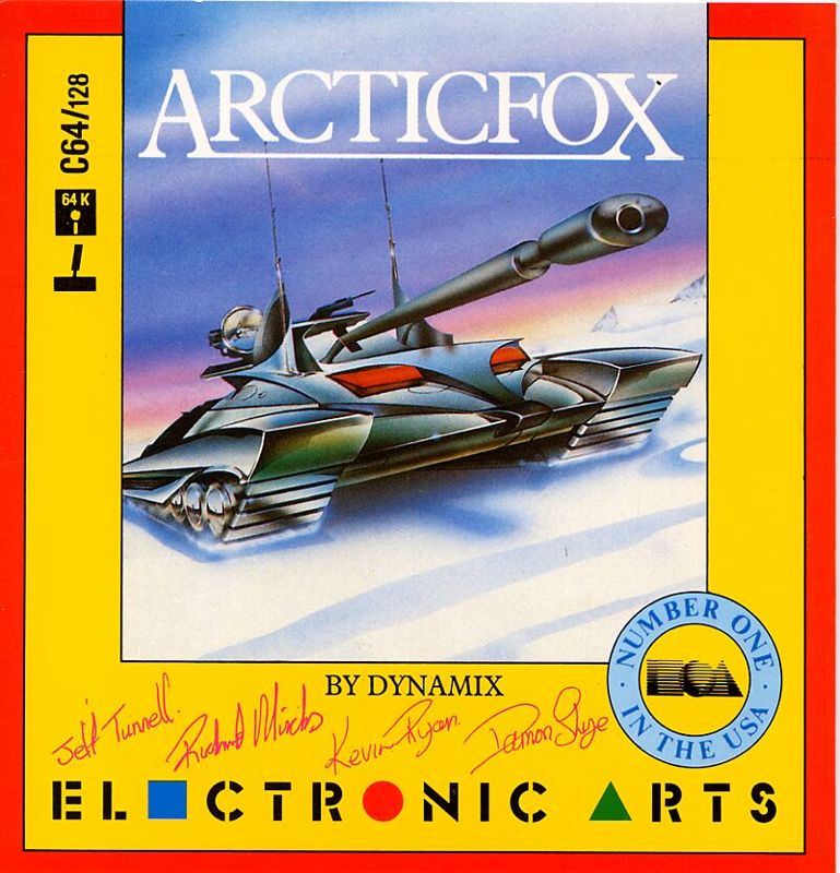 Arcticfox box art for Commodore 64