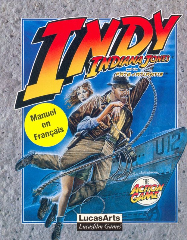 Atlantis box art for Commodore 64