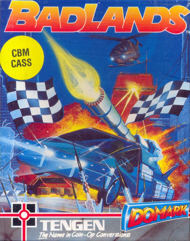 Badlands box art for Commodore 64