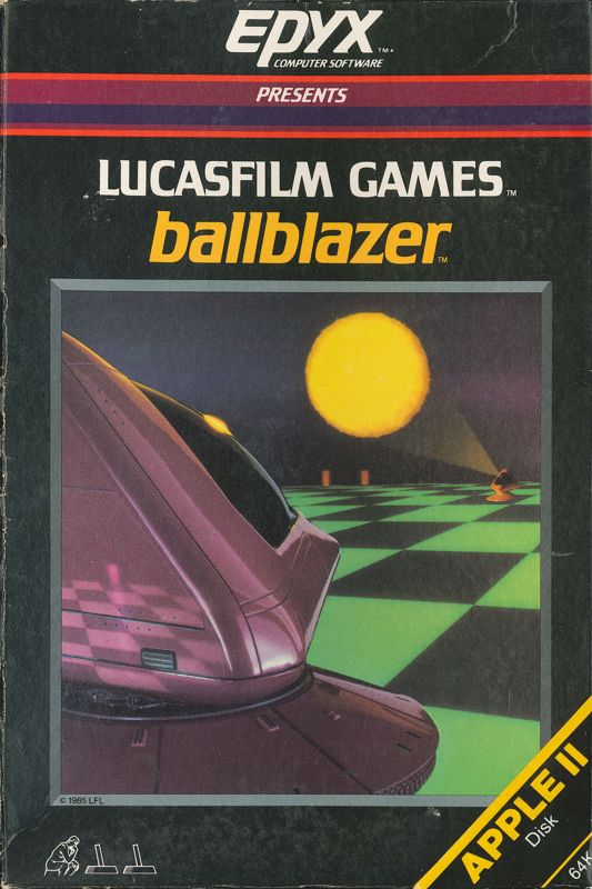 Ballblazer box art for Commodore 64