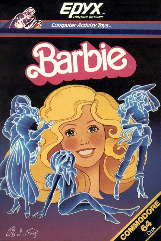 Barbie box art for Commodore 64