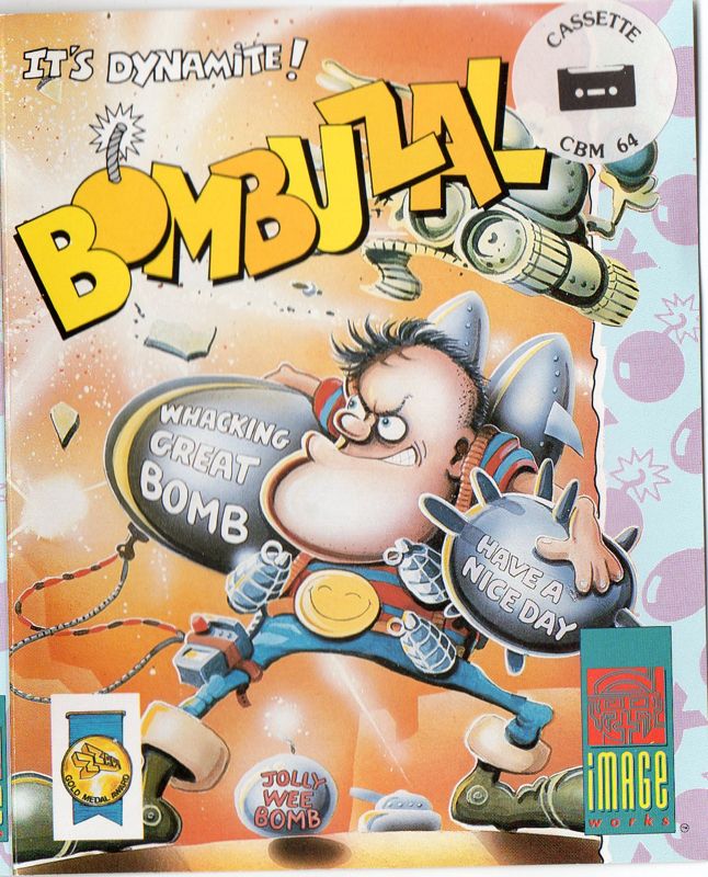 Bombuzal box art for Commodore 64