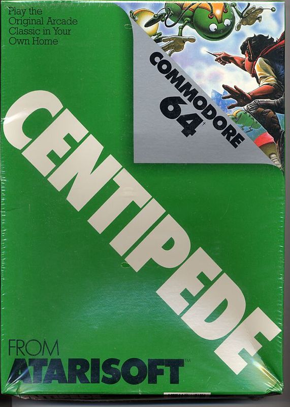 Centipede box art for Commodore 64