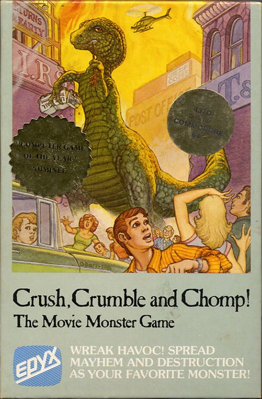 Chomp box art for Commodore 64