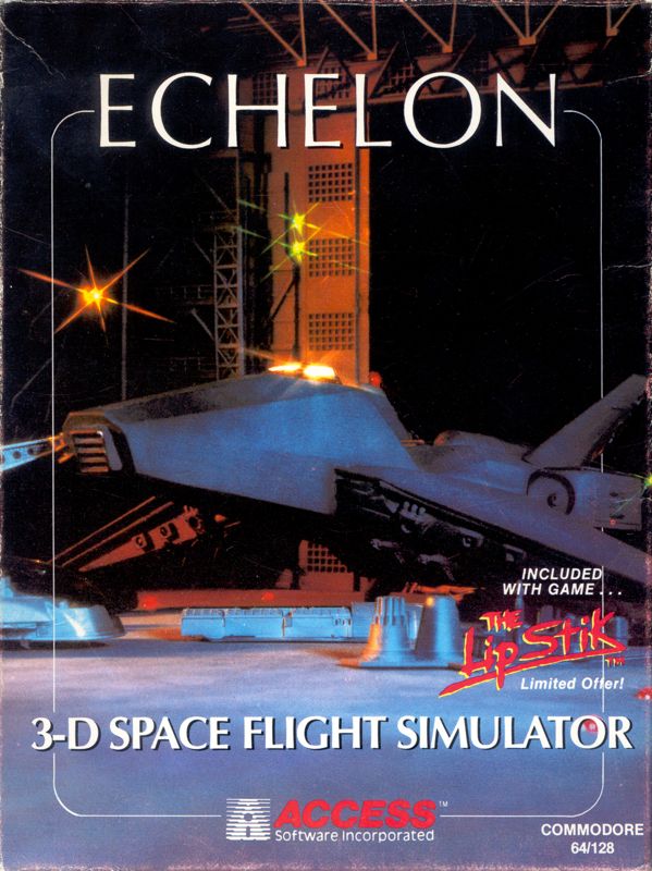 Echelon box art for Commodore 64