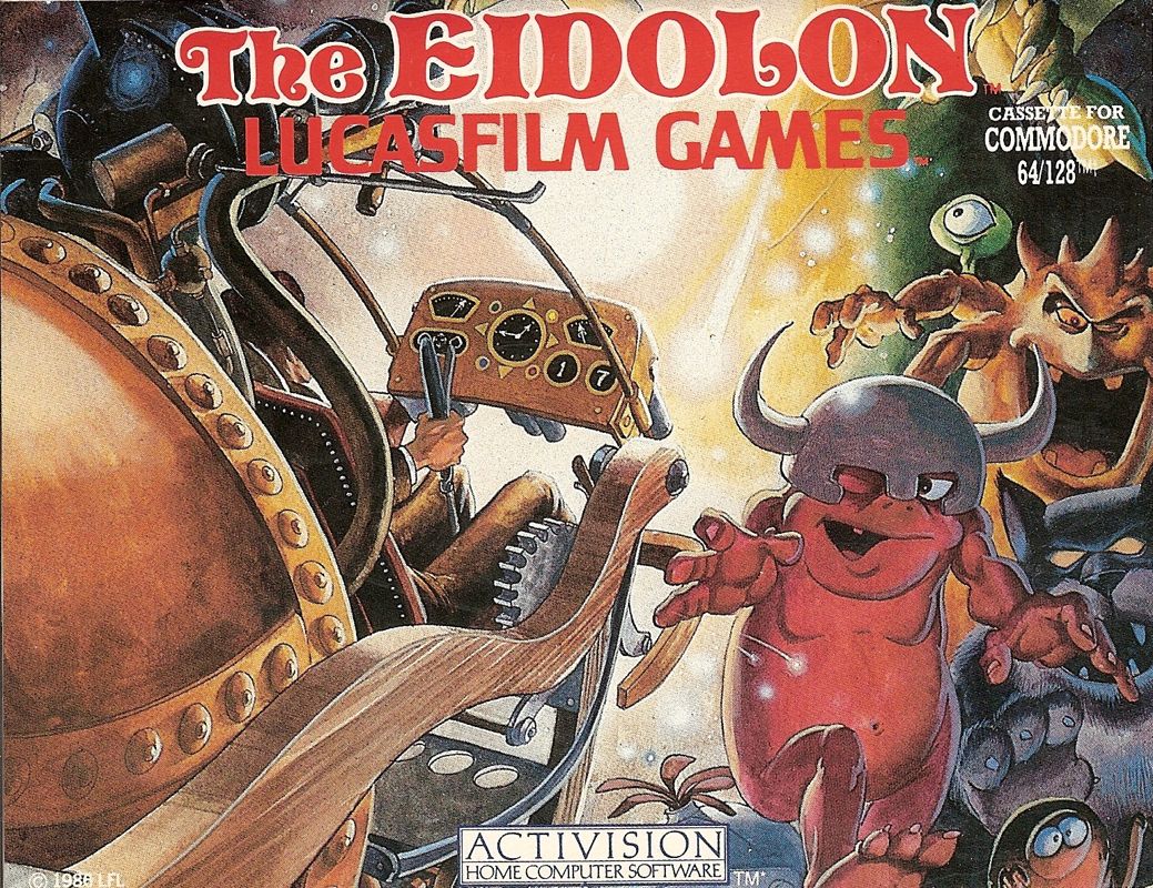 Eidolon box art for Commodore 64