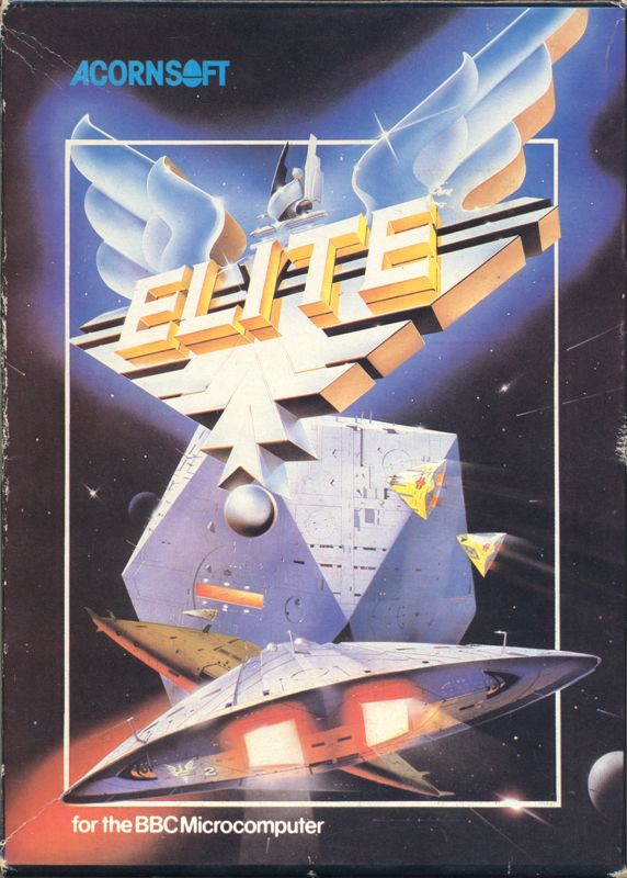 Elite box art for Commodore 64