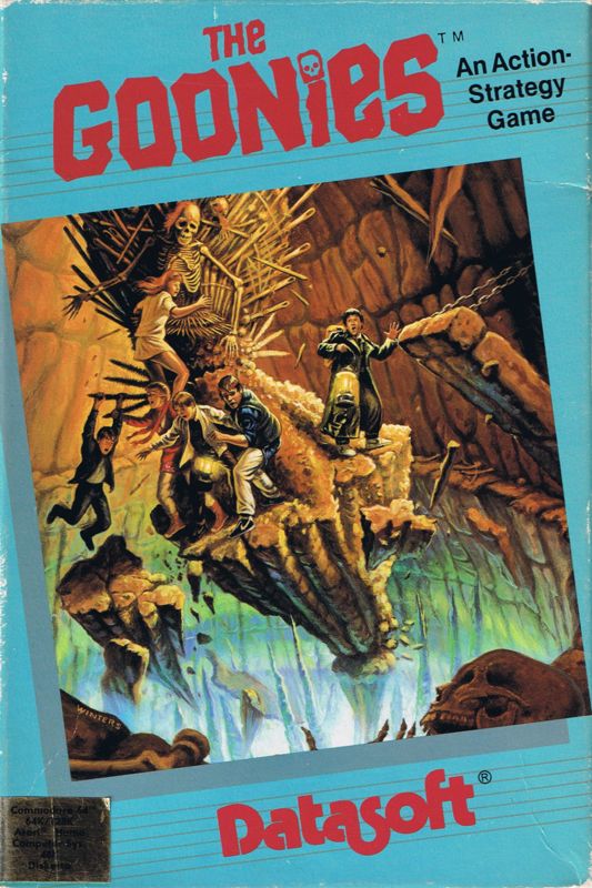 Goonies box art for Commodore 64