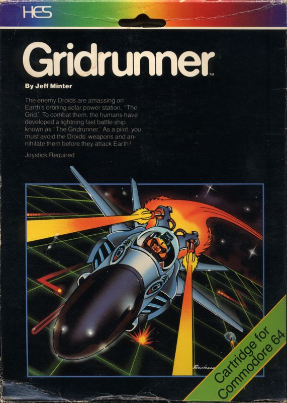 Gridrunner box art for Commodore 64