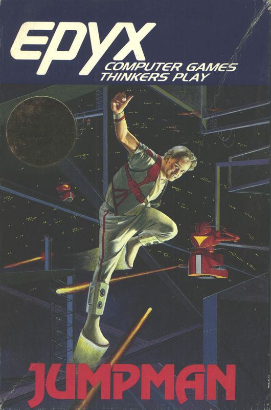 Jumpman box art for Commodore 64