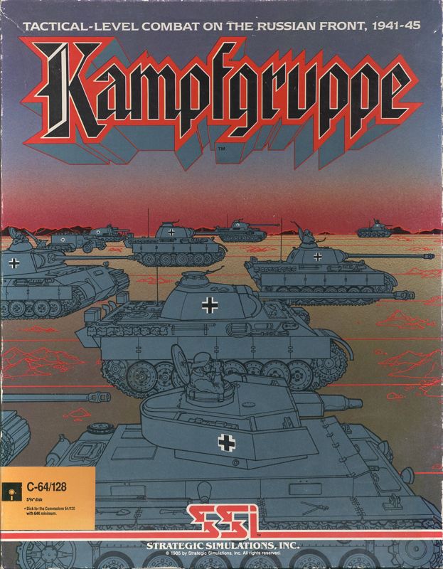Kampfgruppe box art for Commodore 64