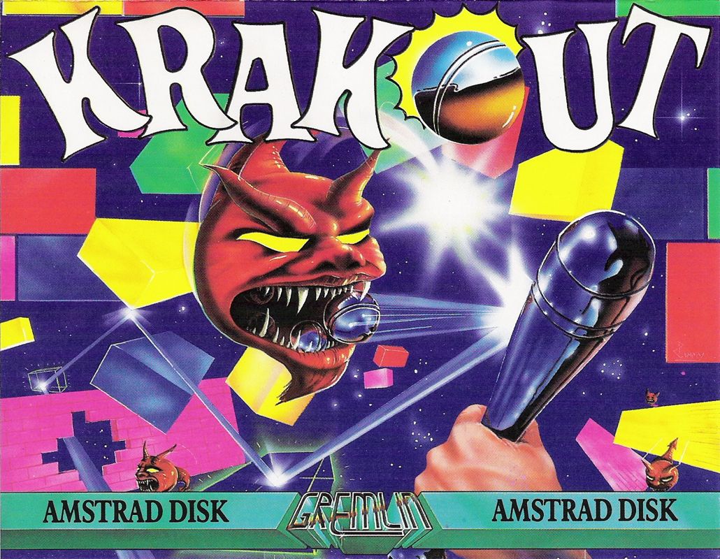 Krakout box art for Commodore 64