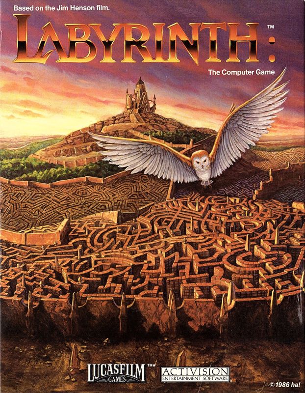 Labyrinth box art for Commodore 64