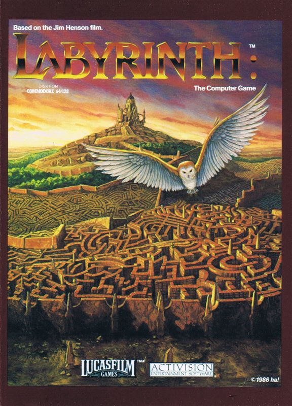 Labyrinth box art for Commodore 64