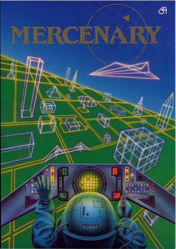 Mercenary box art for Commodore 64