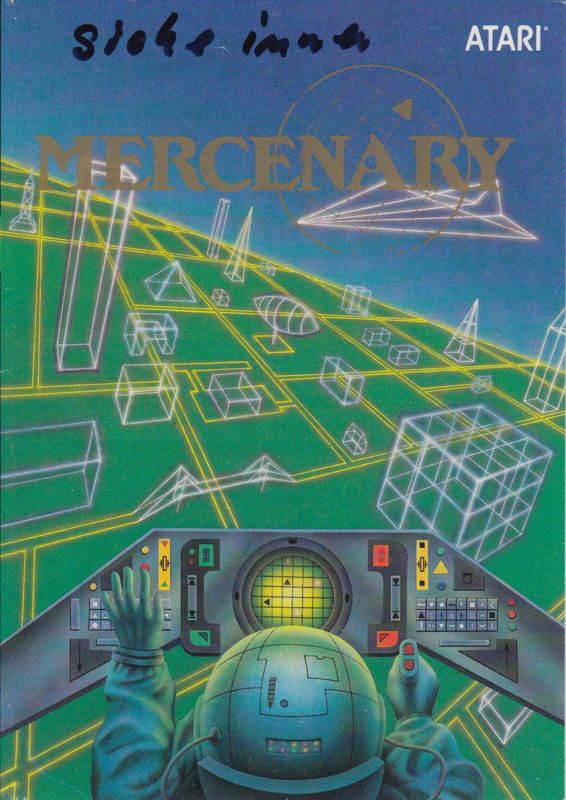 Mercenary box art for Commodore 64