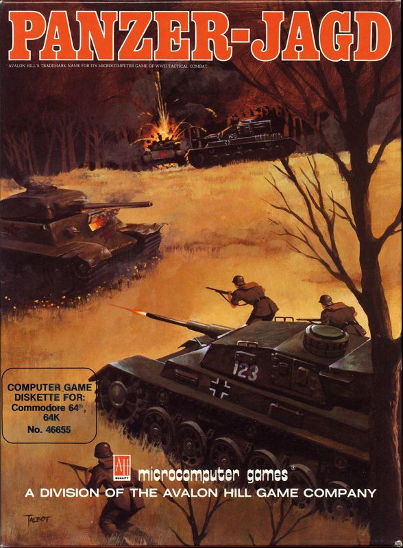 Panzer-Jagd box art for Commodore 64
