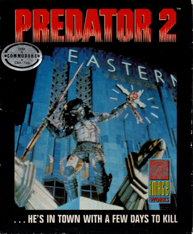 Predator box art for Commodore 64