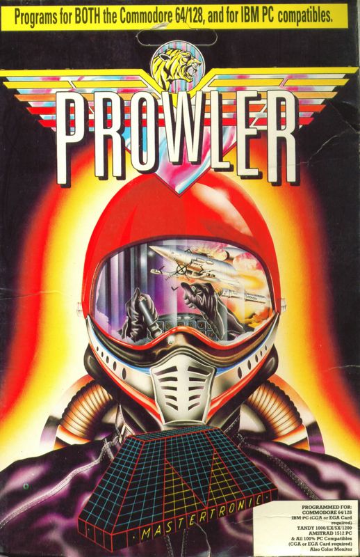 Prowler box art for Commodore 64