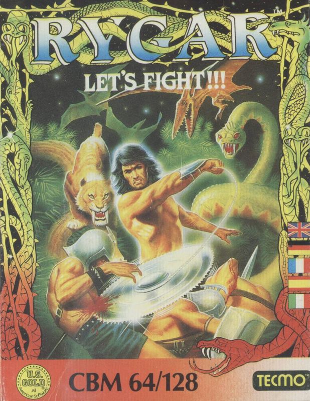 Rygar box art for Commodore 64