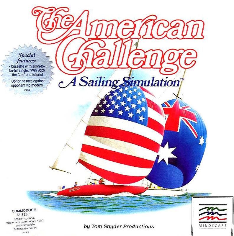 Sailing box art for Commodore 64