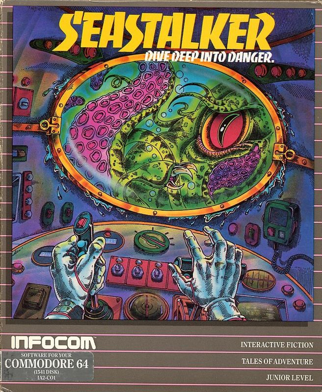 Seastalker box art for Commodore 64