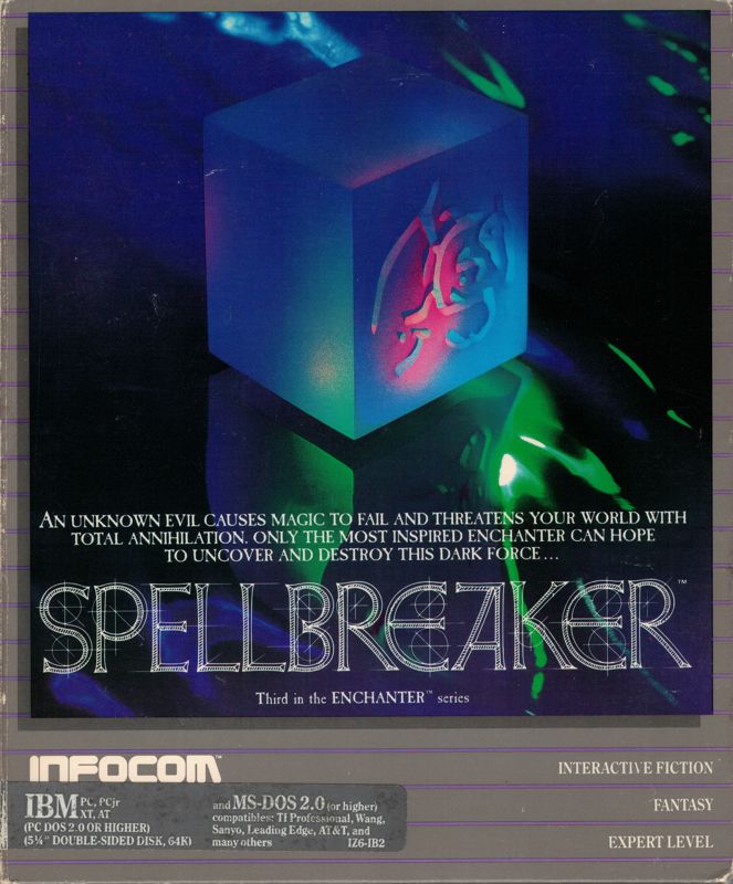 Spellbreaker box art for Commodore 64