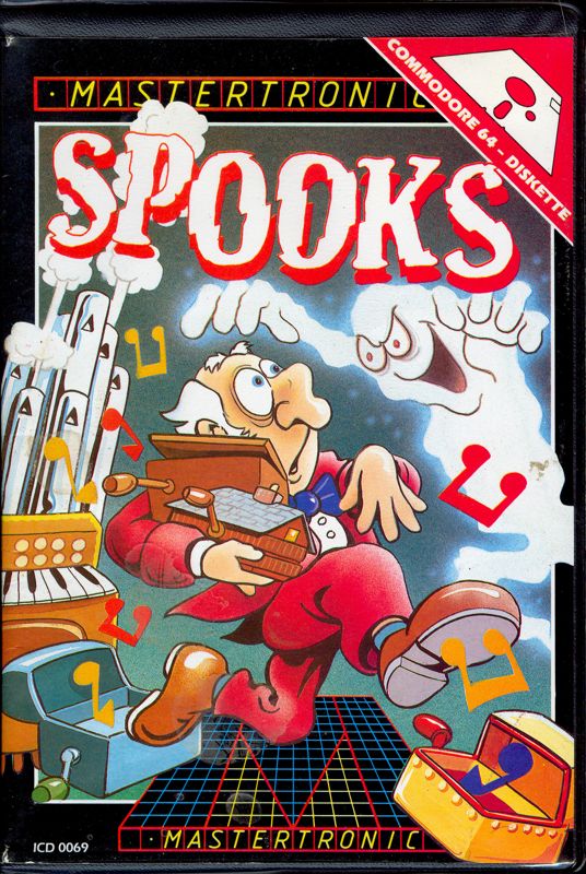 Spooks box art for Commodore 64