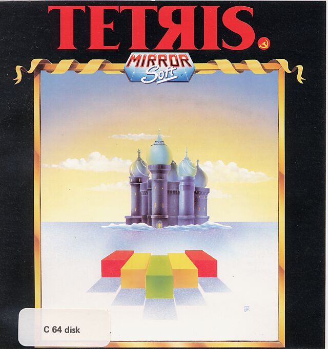 Tetris box art for Commodore 64