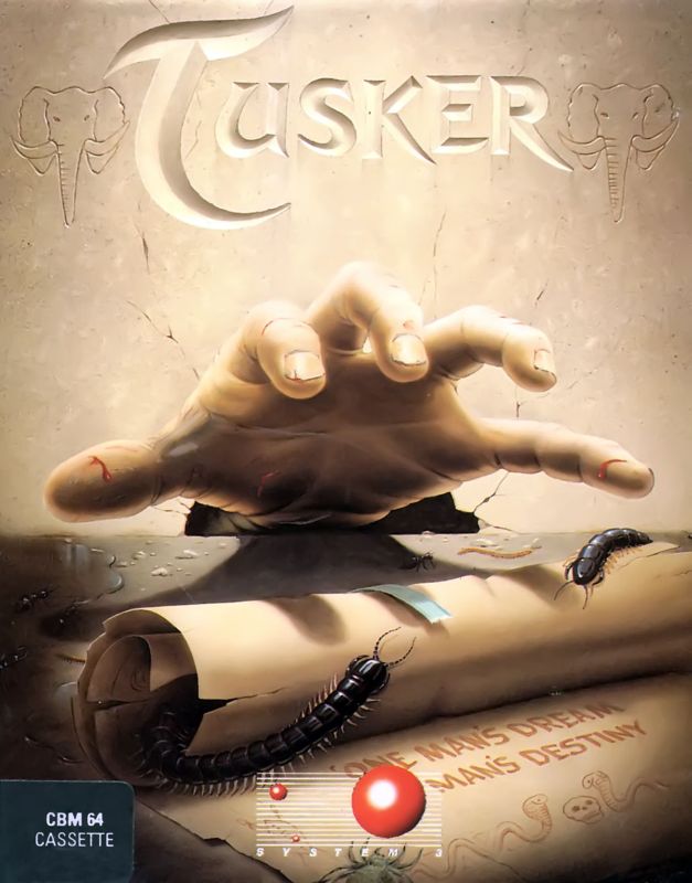 Tusker box art for Commodore 64
