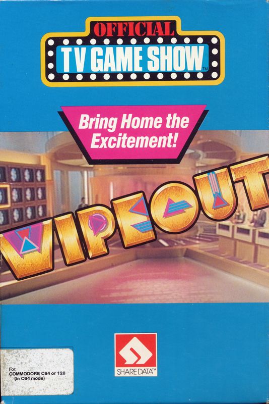 Wipeout box art for Commodore 64
