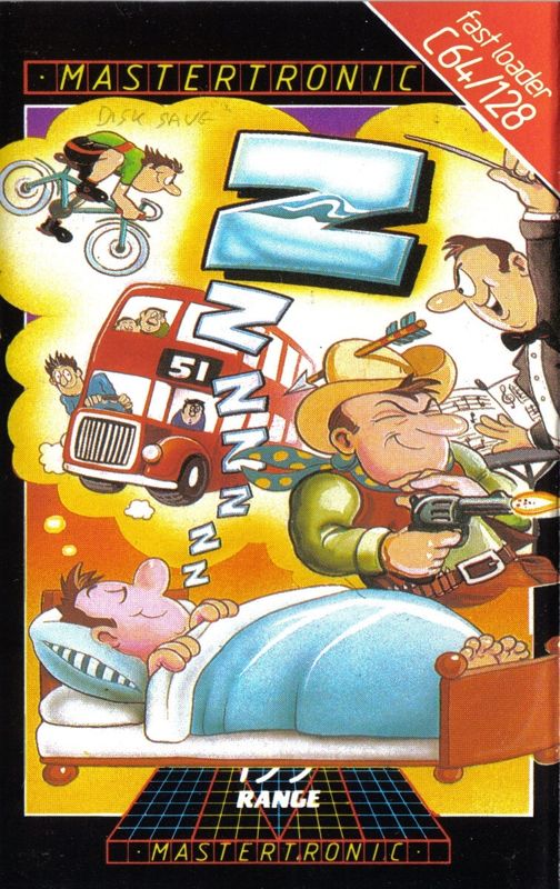 Zzzz box art for Commodore 64